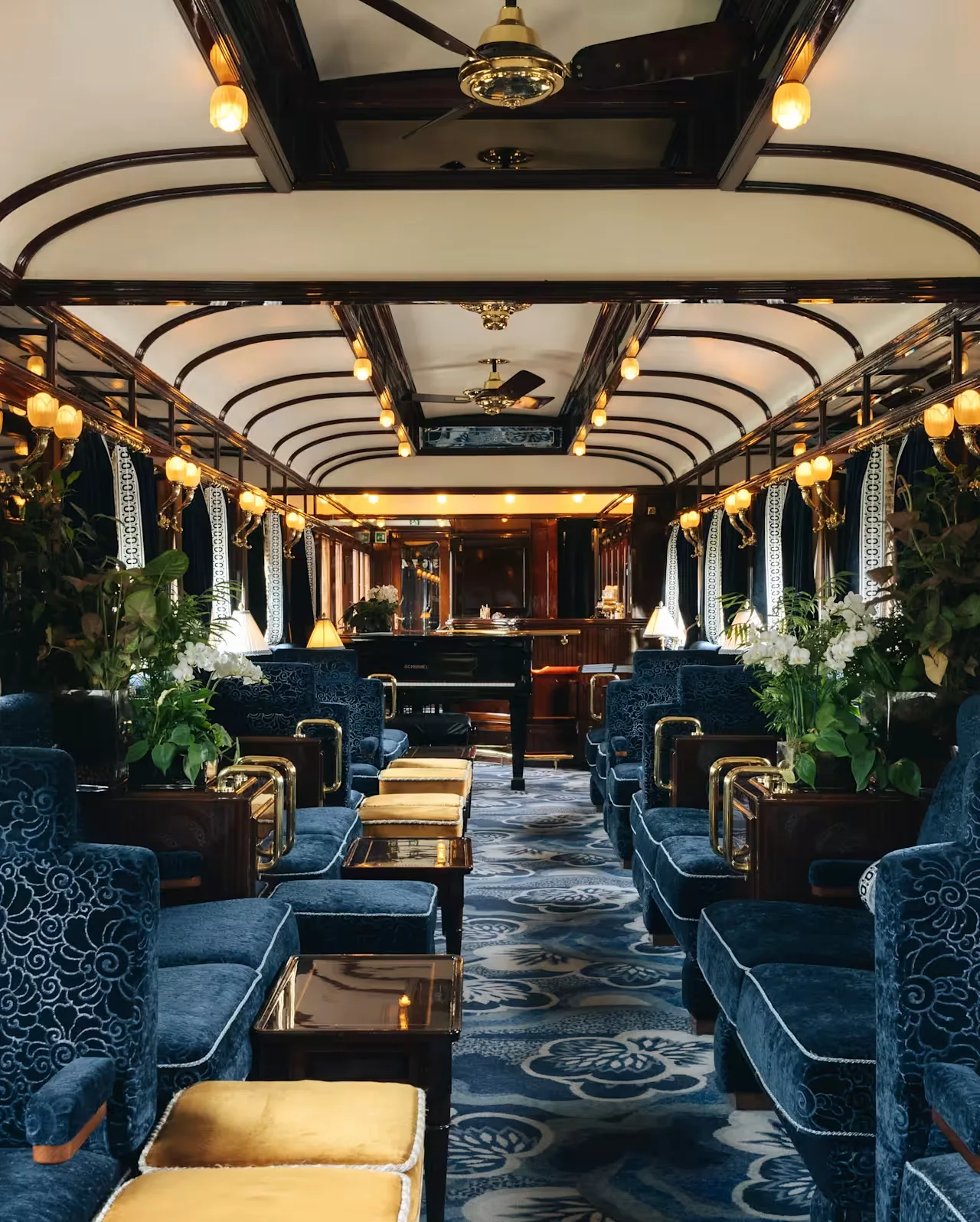Bar wagon C&ocirc;te d'Azur &mdash; Venice Simplon-Orient-Express, cocktails Art D&eacute;co